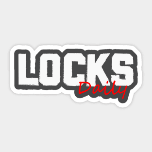 Locks Daily in White Sticker